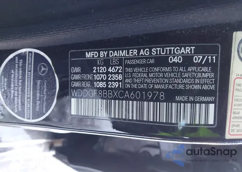 2012 Mercedes-Benz C 300 Sport 4Matic from USA, damaged, VIN WDDGF8BBXCA601978
